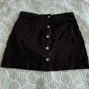 Forever 21 Black Denim Skirt